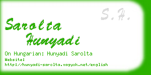 sarolta hunyadi business card
